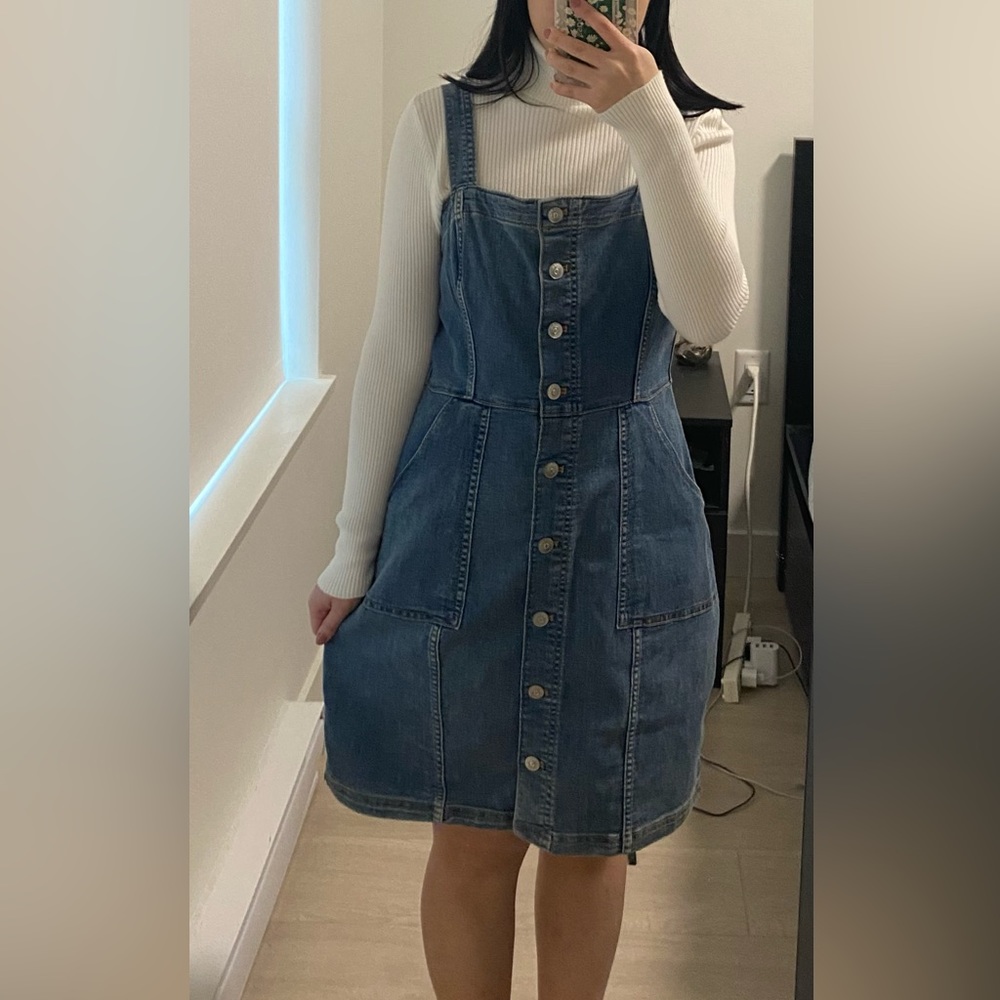 H&M Denim Overall Dress